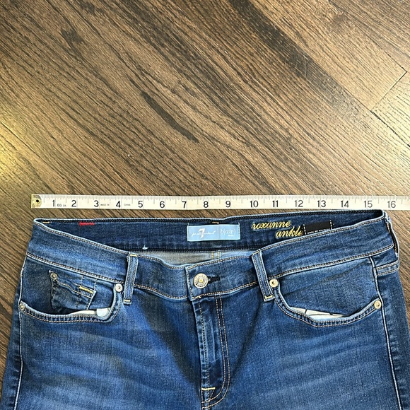 7 For All Mankind b(air) Denim Roxanne Ankle Jeans 32 EUC - Picture 2 of 9